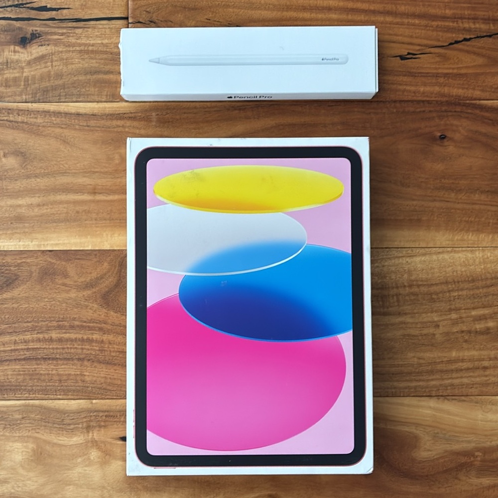 Apple iPad with Apple Pencil Empty Boxes